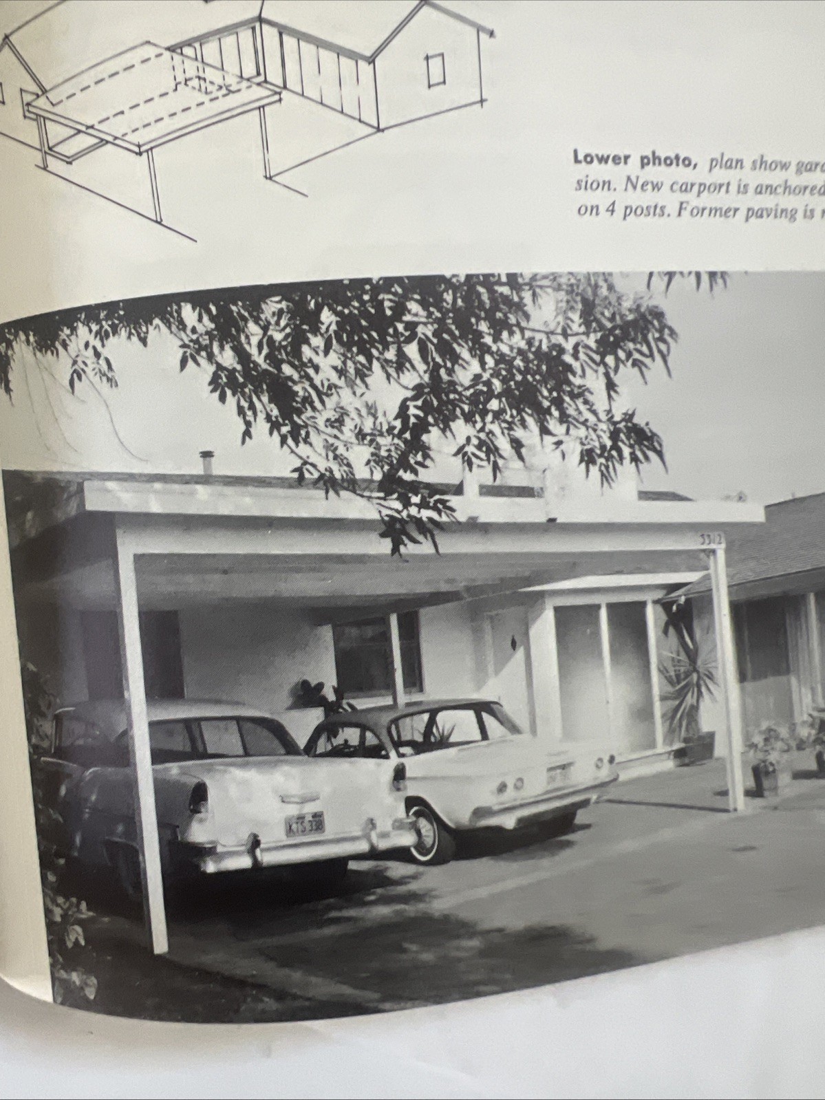 Vintage 1966 Sunset Carports & Garages Book Retro Car Cover Corvair 3rd Printing