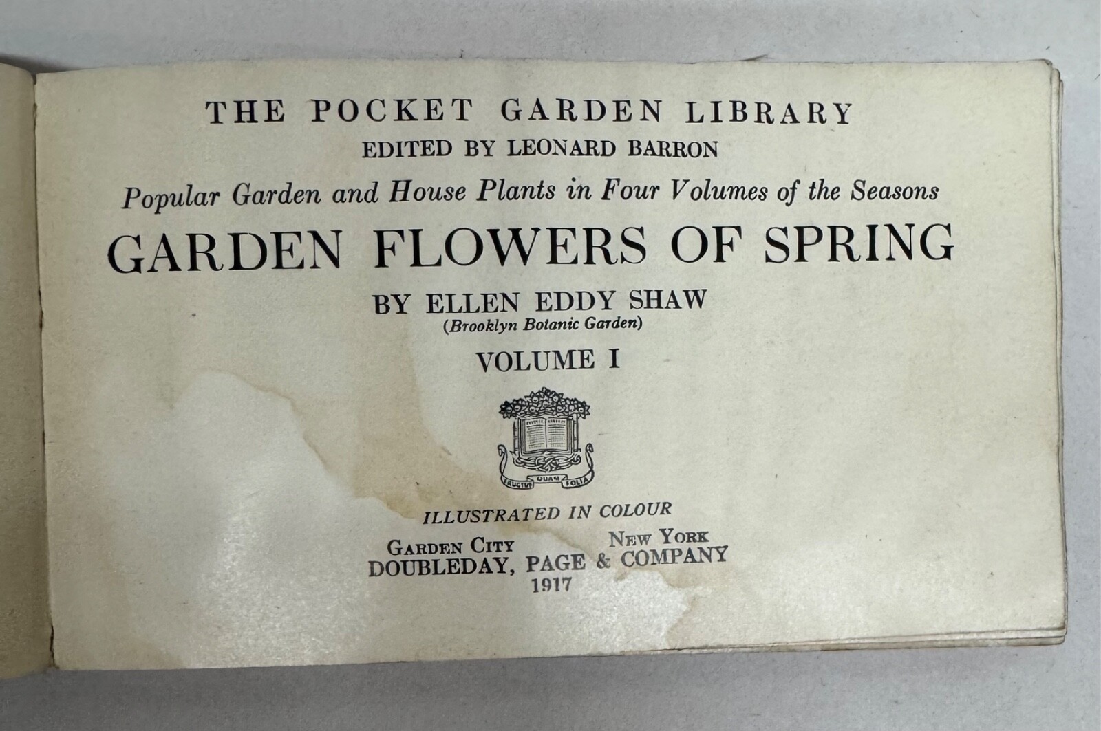 Pocket Library Garden Library 4 Seasons Ellen Eddy Shaw 1917