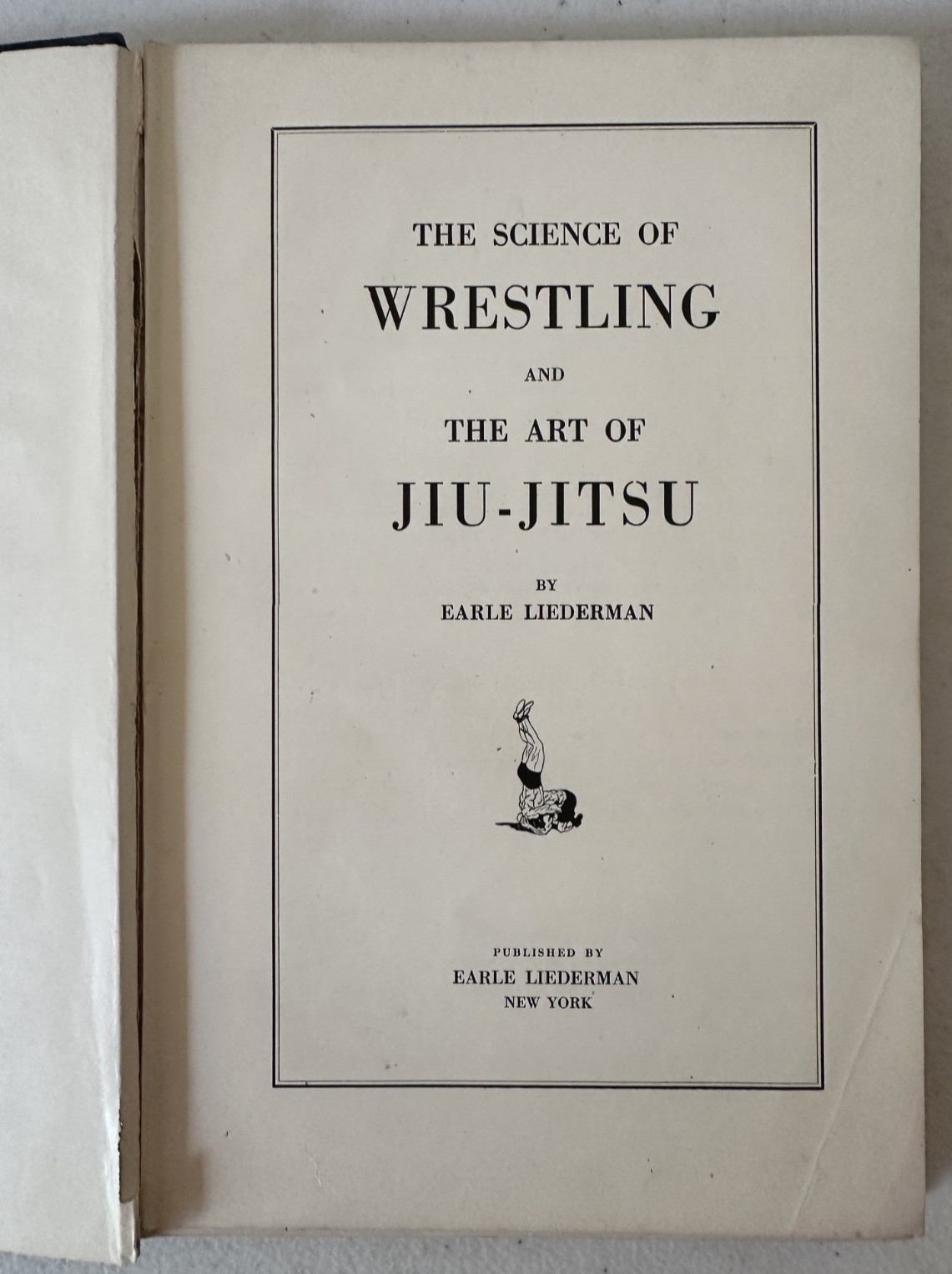 1923 1st ed Science of Wrestling and Art of Jiu Jitsu Liederman photos martial