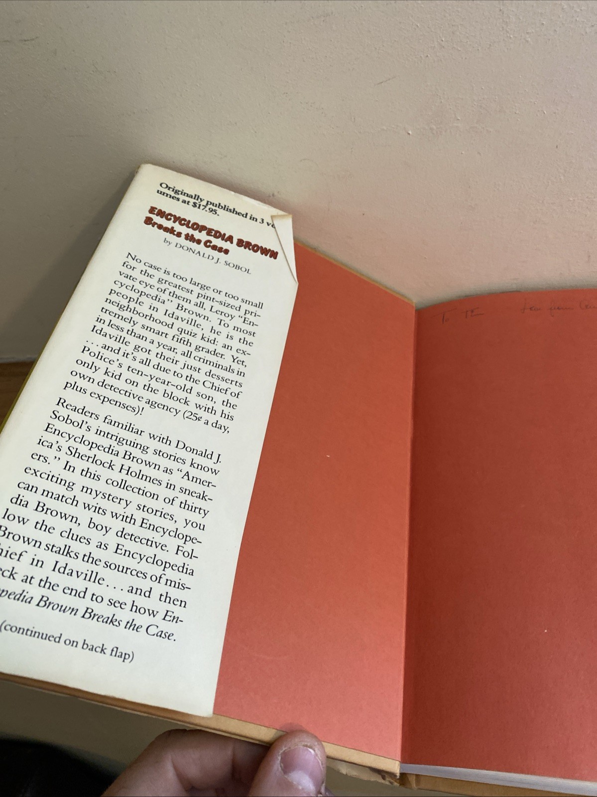 HC Encyclopedia Brown Breaks The Case Book Donald Sobol 1982 HCDJ 30 Cases