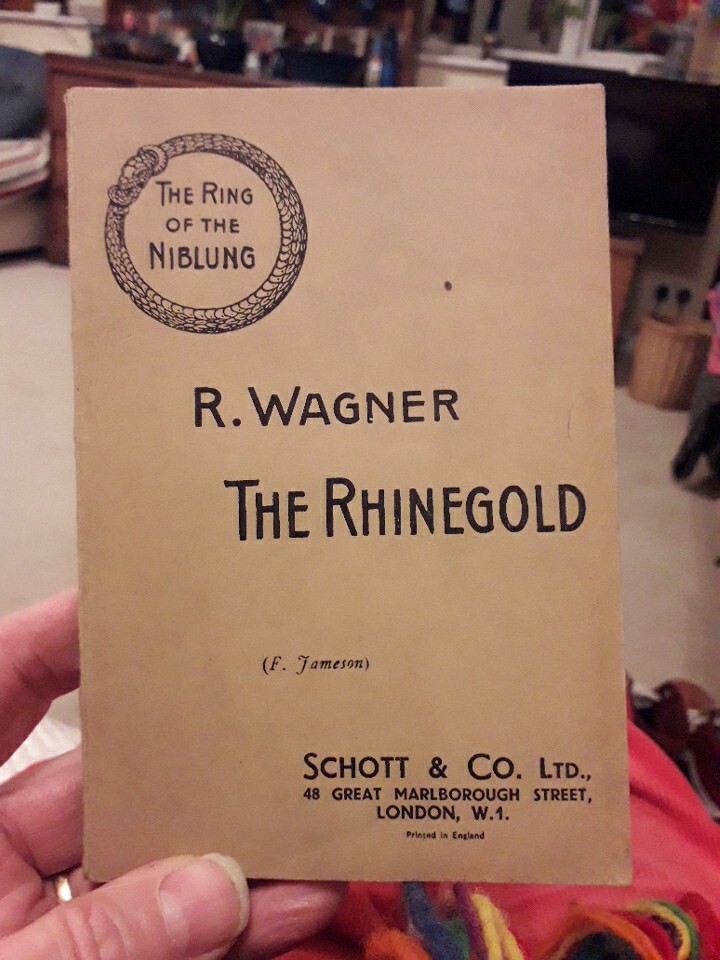 THE RHINEGOLD by RICHARD WAGNER P/B Pub. MAINZ B.SCHOTT’S SOHNE