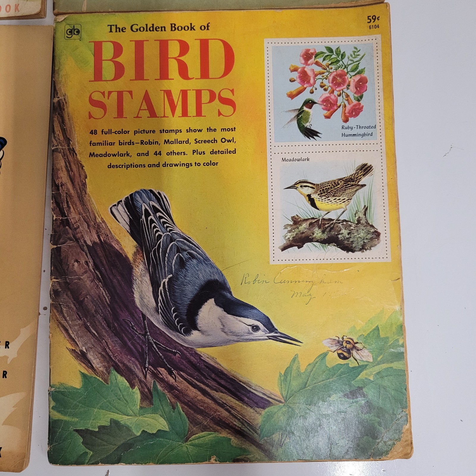 VTG Lot Of 4 Birds Activity Books 1, 2, 3 1938 1954 & Golden Book Of Bird Stamps