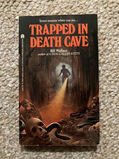 TRAPPED IN DEATH CAVE BILL WALLACE 1985 ARCHWAY YA HORROR MYSTERY PB EX LN COND