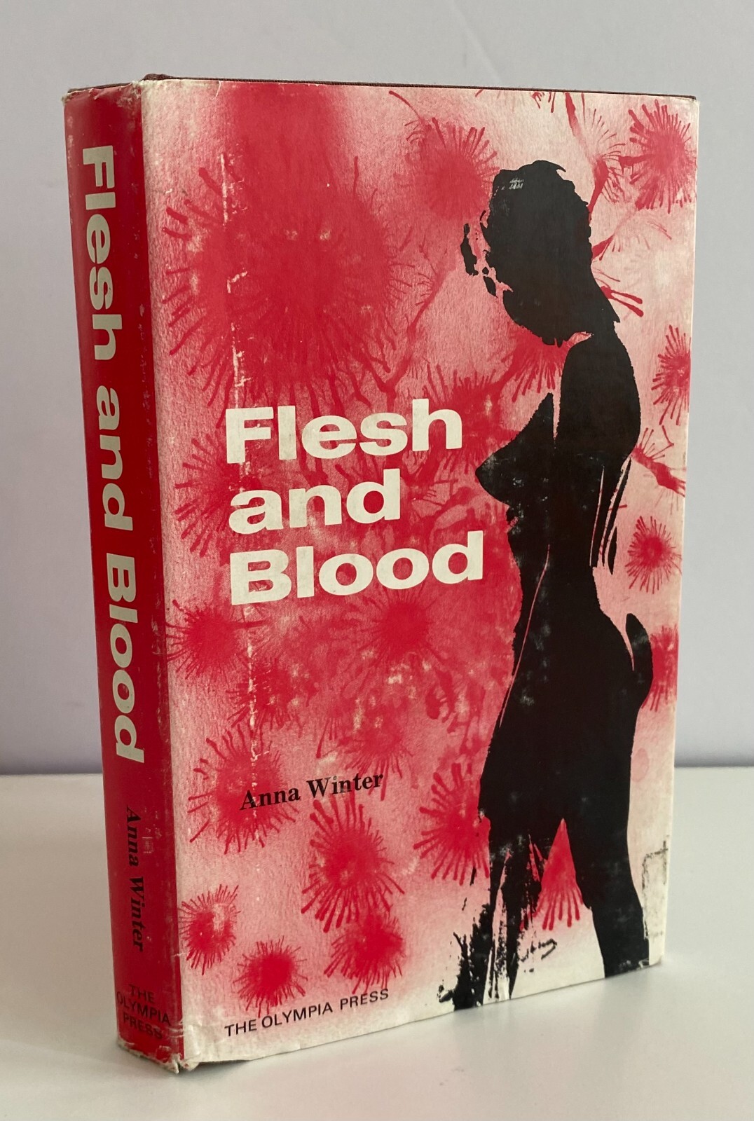 Flesh and Blood by Anna Winter 1969 The Olympia Press 1st edition HCDJ