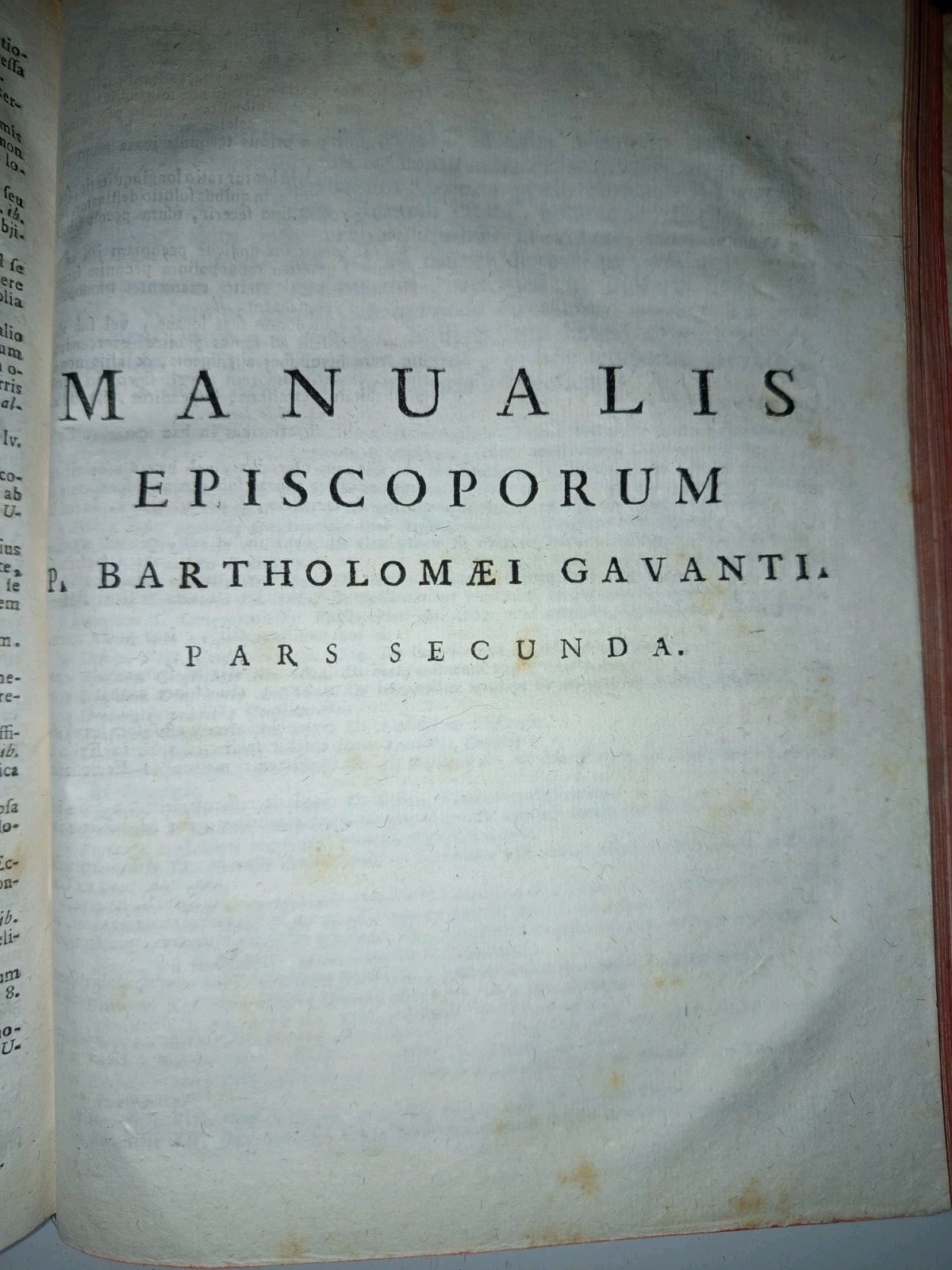 RARE!!! Opera Theologico-Canonice by Bartholomei Gavanti 1755 GREAT FORMAT