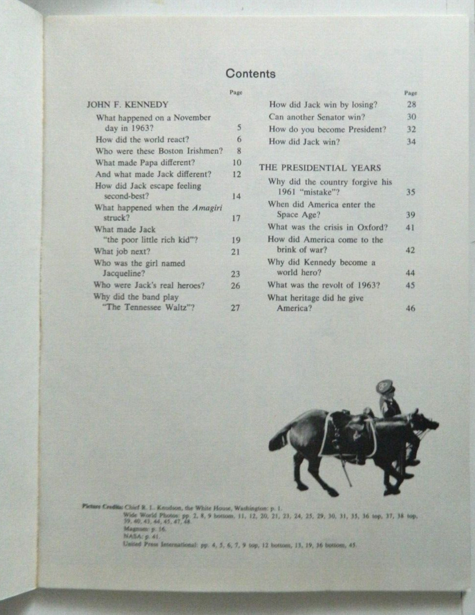 THE STORY OF JOHN F. KENNEDY A Spotlight wonder book by Earl Schenck Miers. 1964