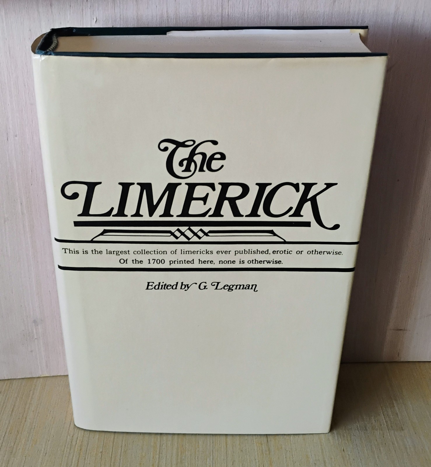1969 Bell Publishing THE LIMERICK edited by G. LEGMAN super clean HC w/ DJ ex+