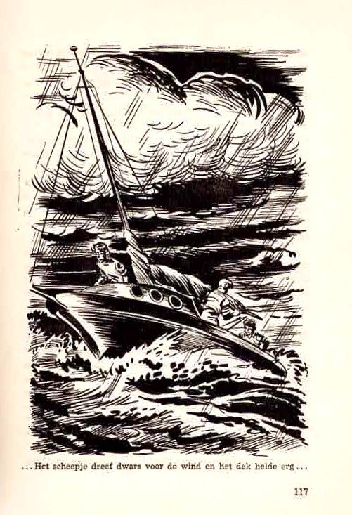 De Zwerftocht Van De Ijsvogel by Piet Prins Vtg Hardcover, Dutch Language