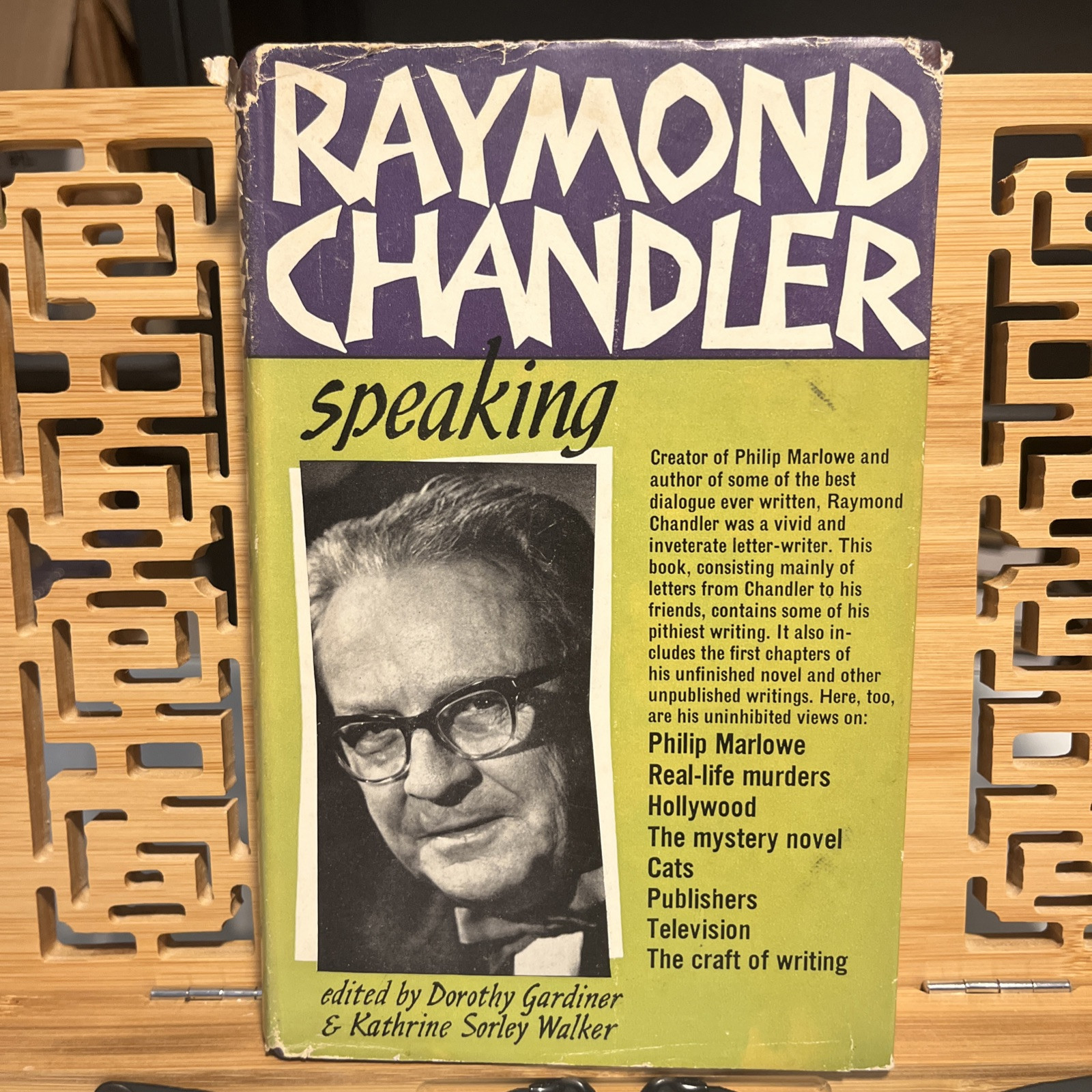 Raymond Chandler Speaking – 1962 Hamish Hamilton – Philip Marlowe, Mystery