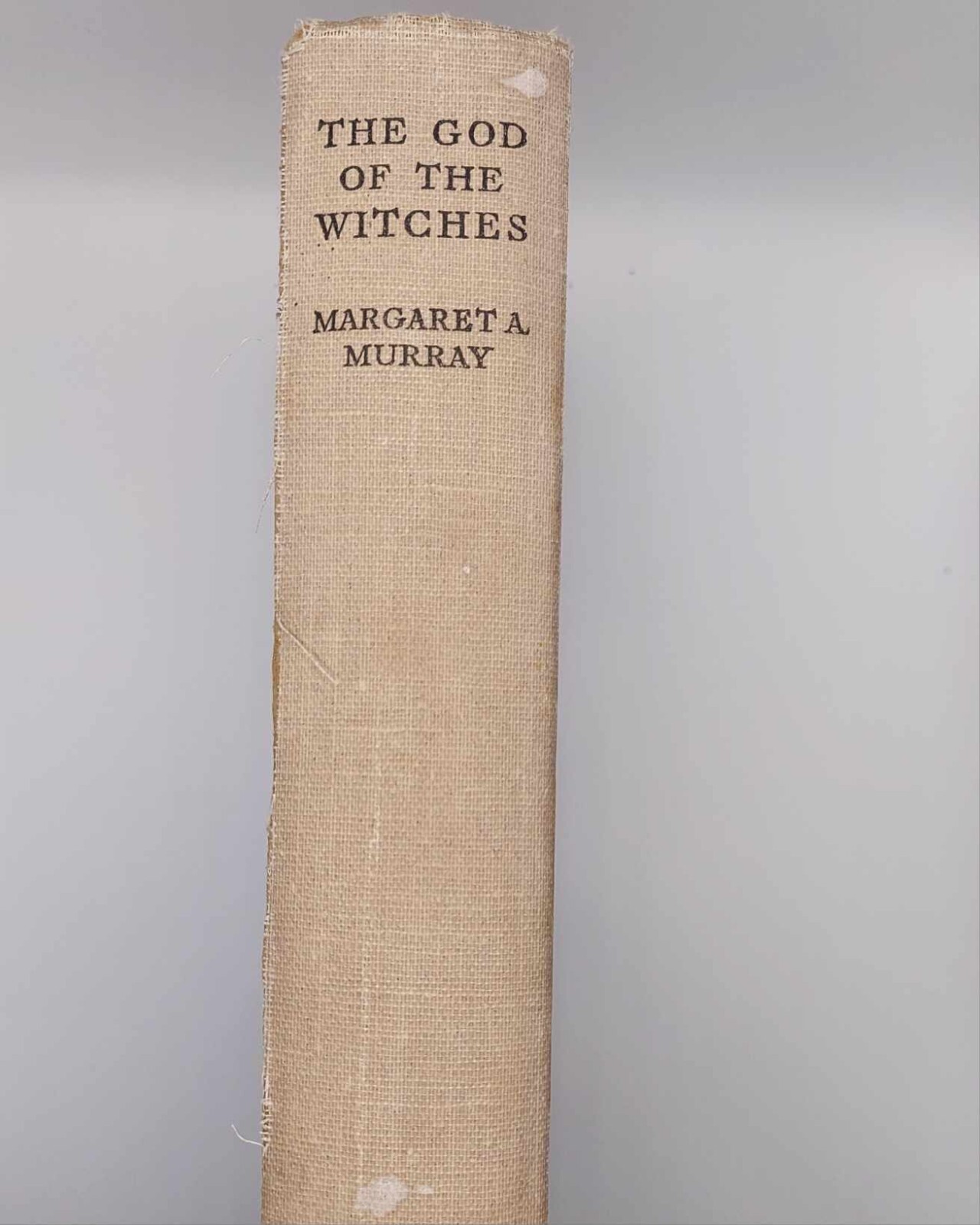 The God of the Witches by Margaret A Murray early edition, witchcraft, folklore