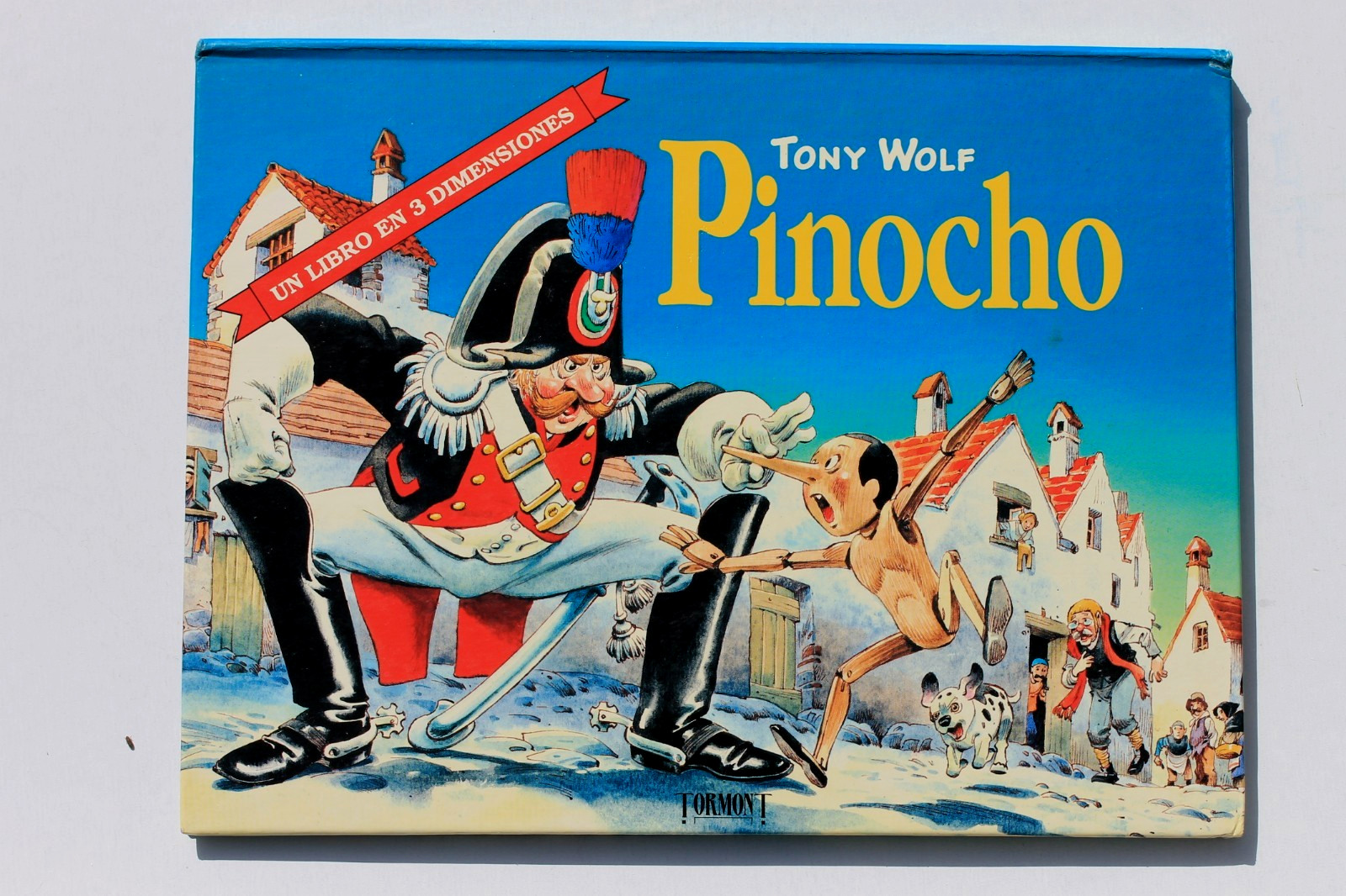 PINOCHO Tony Wolf – Libro Desplegable Pop-Up, 1994, en Español / in Spanish