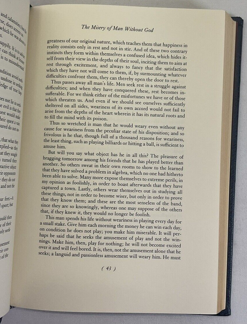Franklin Library: Blaise Pascal | Pensees