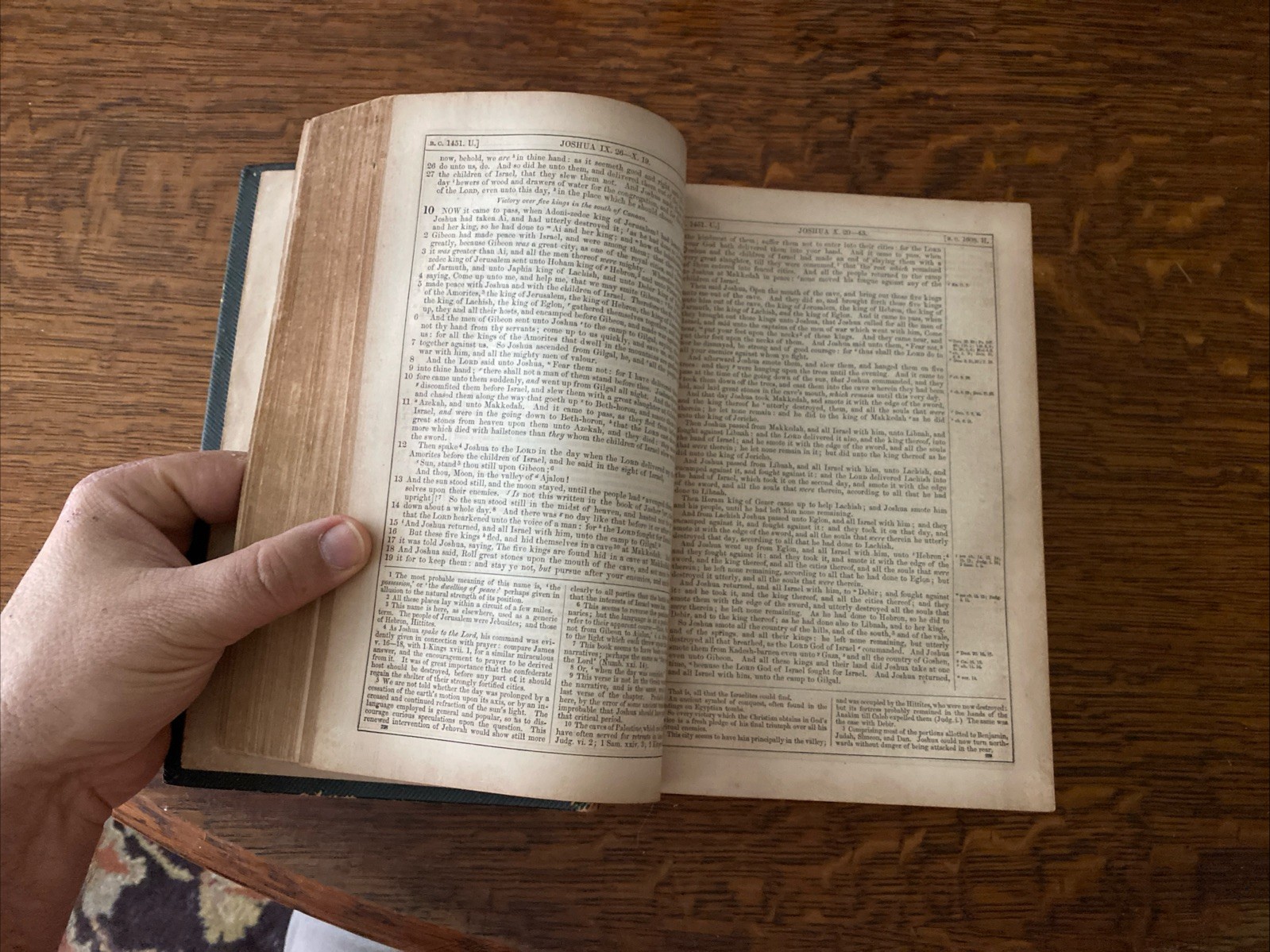 The Annotated Paragraph Bible Old Testament 1859 leather embossed gilded maps