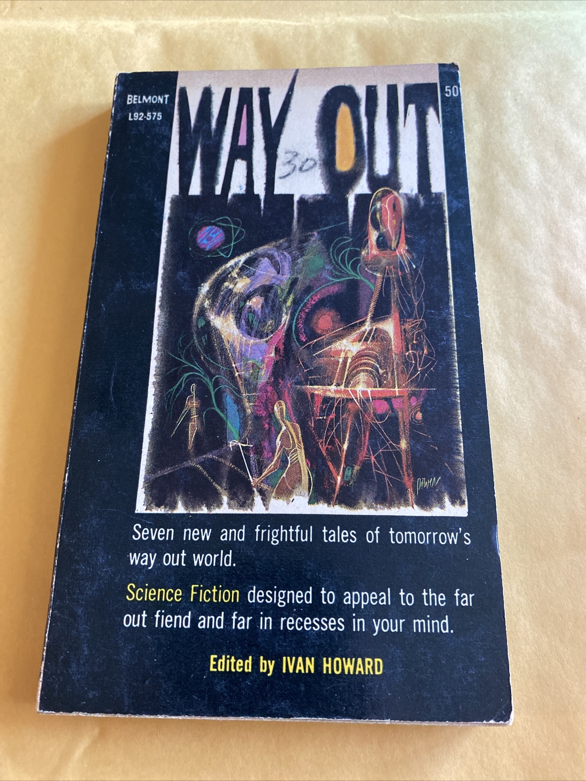 WAY OUT edited by Ivan Howard 1963 paperback SCIFI ANTHOLOGY BUDRYS POUL