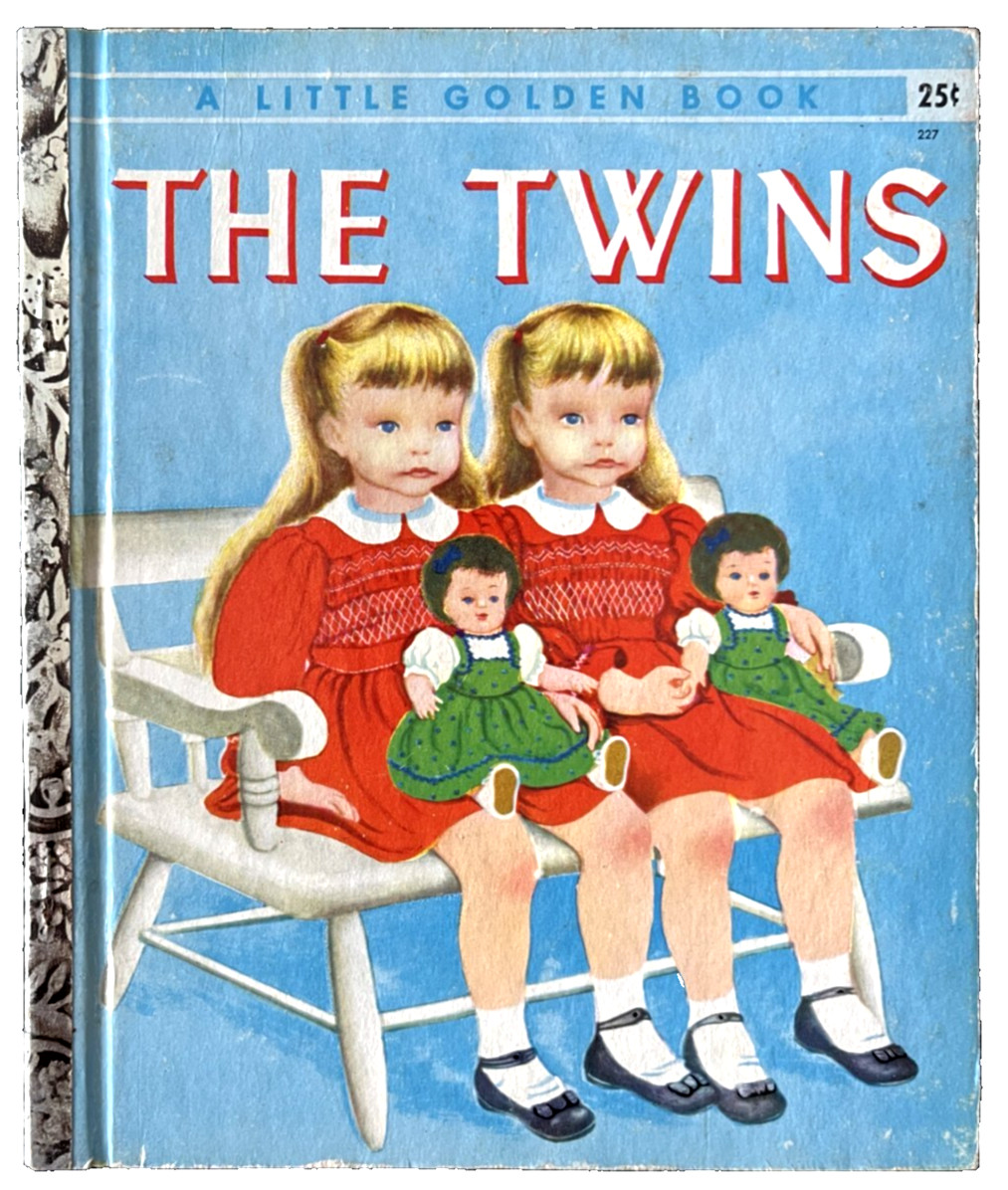 THE TWINS ~ vintage 1st „A“ ed. Little Golden Book #227 ~ Eloise Wilkin, VG