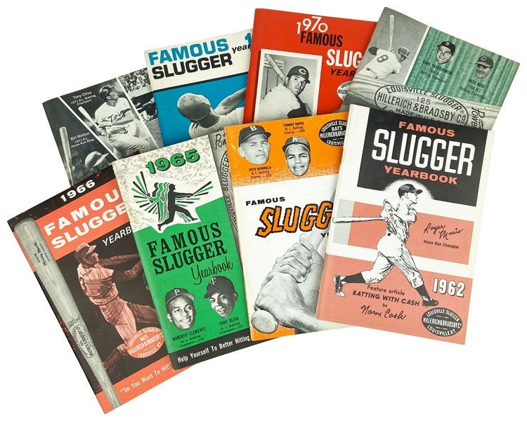 Famous Slugger Year Book 1962 1963 1965 1966 1969 1970 1971 [8 issues] VG set