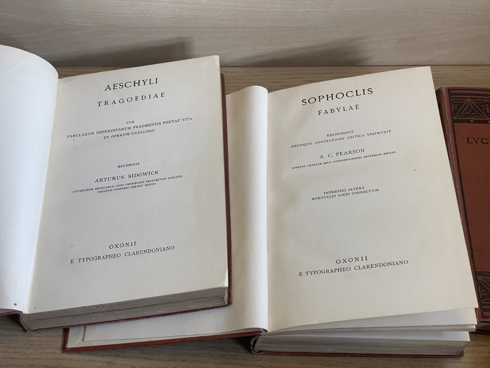 8 x SCRIPTORUM CLASSICORUM BIBLIOTHECA OXONIENSIS Classic Texts Oxford Greek