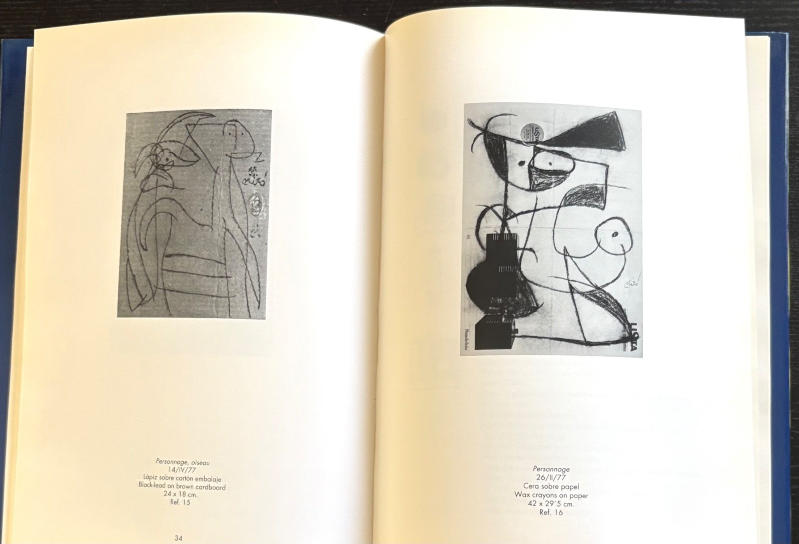 JOAN MIRO: WORKS ON PAPER 1960’S- 1970 – 1ST ED. – 1993 – SPANISH/ENGLISH – DJ.