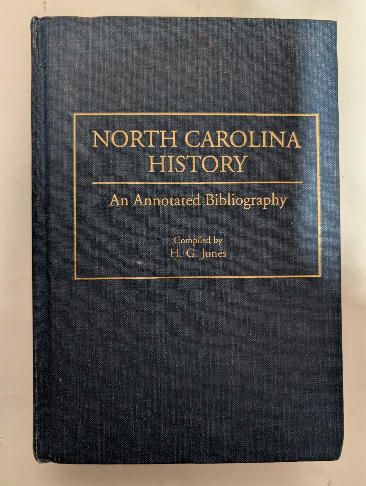 1995 NORTH CAROLINA HISTORY An Annotated Bibliography H G JONES Free Shipping HC