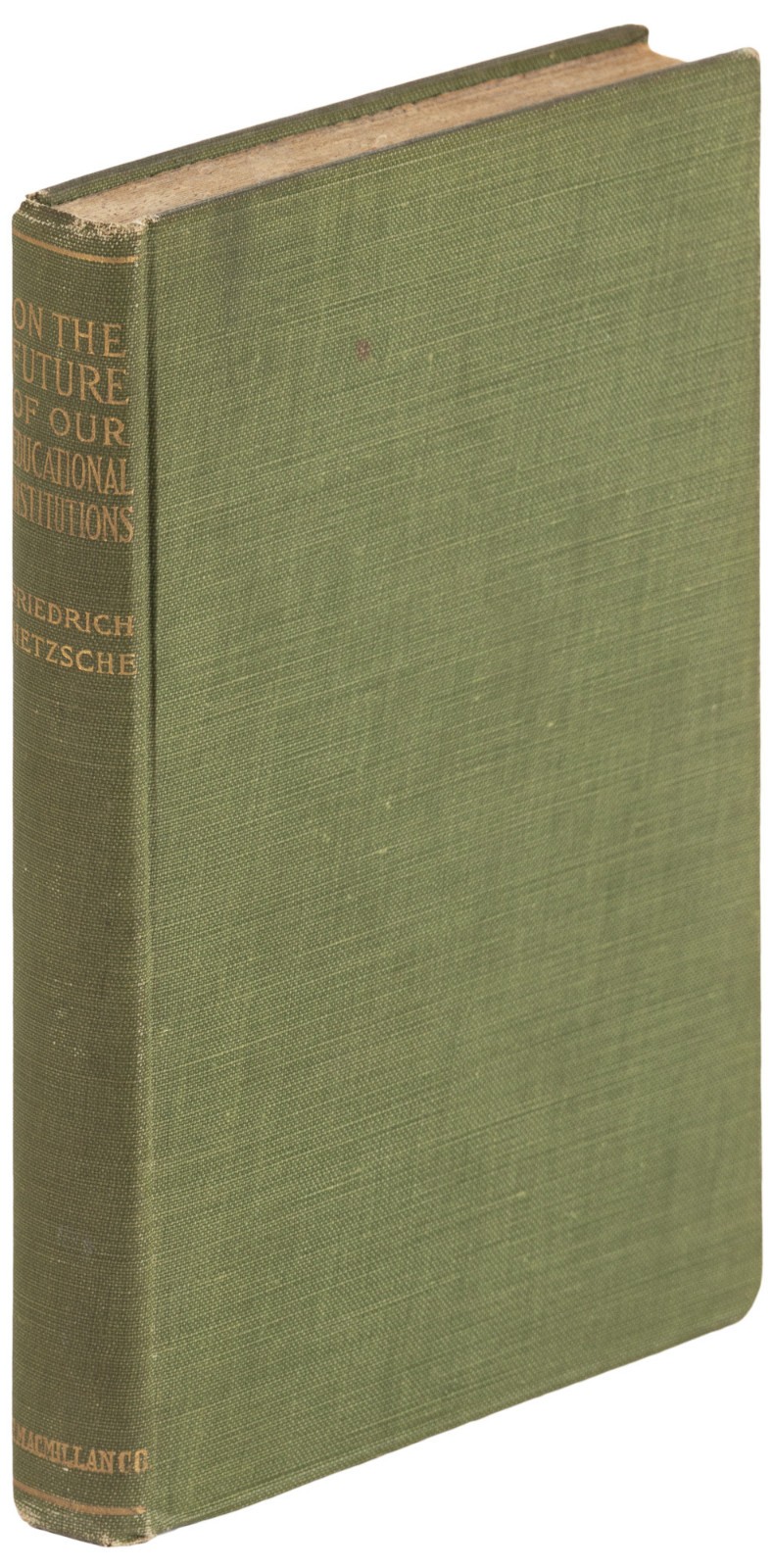 NIETZSCHE – On the Future of Our Educational Institution (1909 first English ed)
