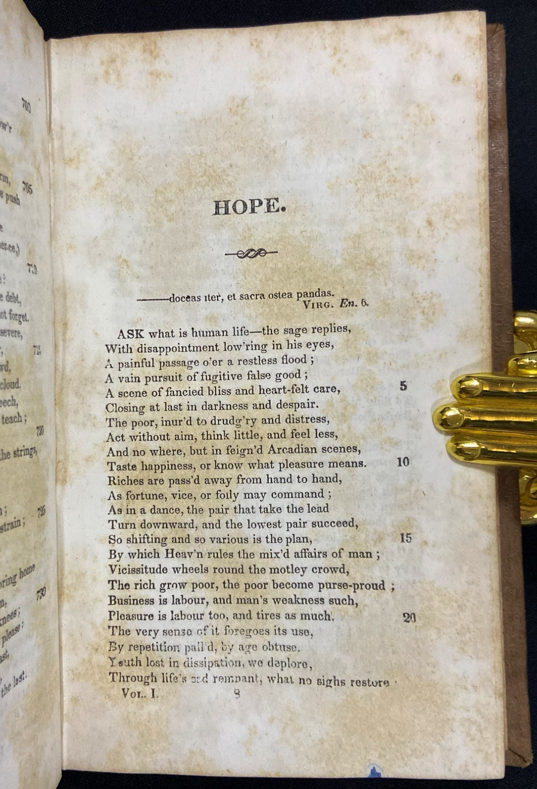1839 POEMS BY WILLIAM COWPER Antique Poetry Books 3 VOLUME SET Textured Cloth