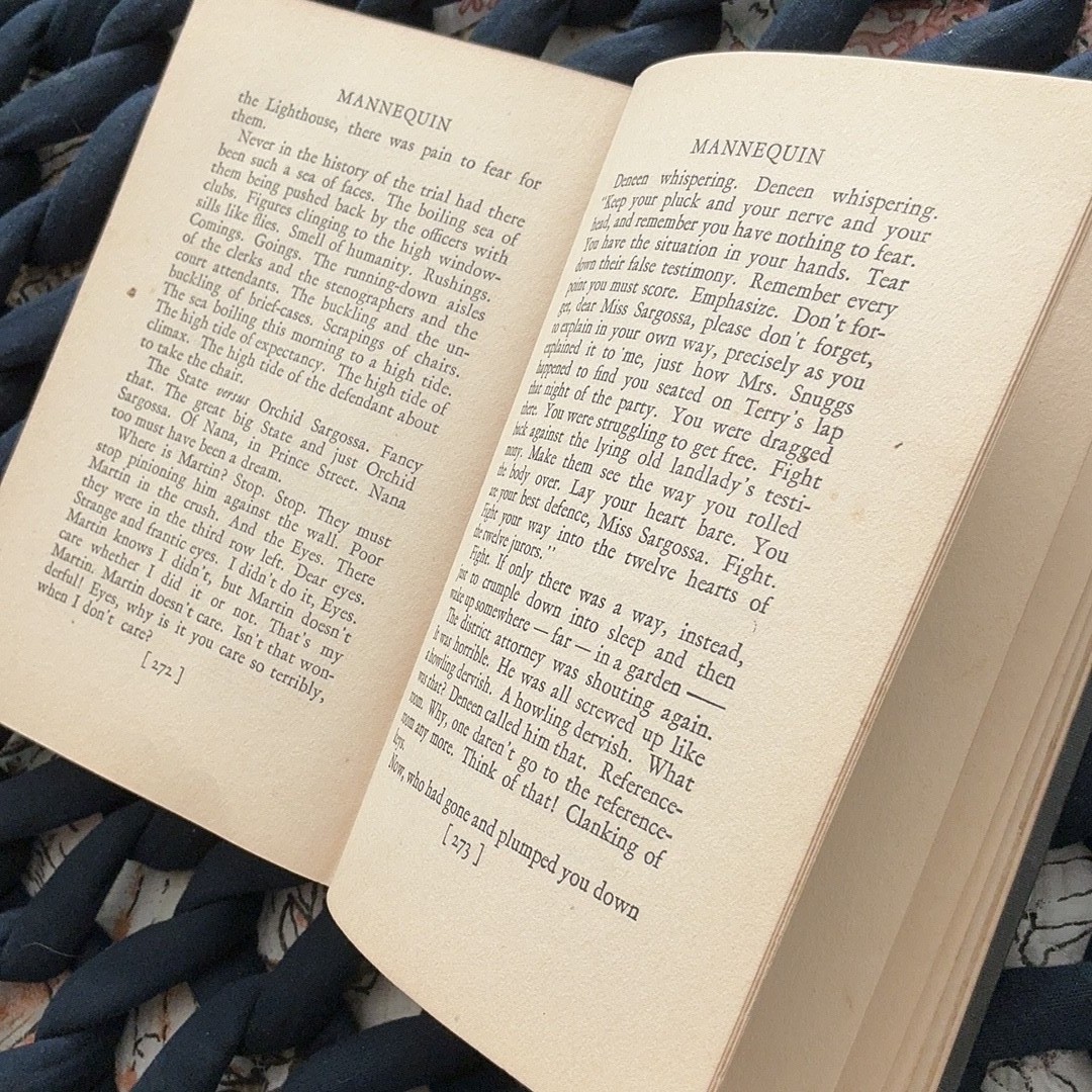 Mannequin by Fannie Hurst 1926 Decorative Cloth Hardcover Vintage
