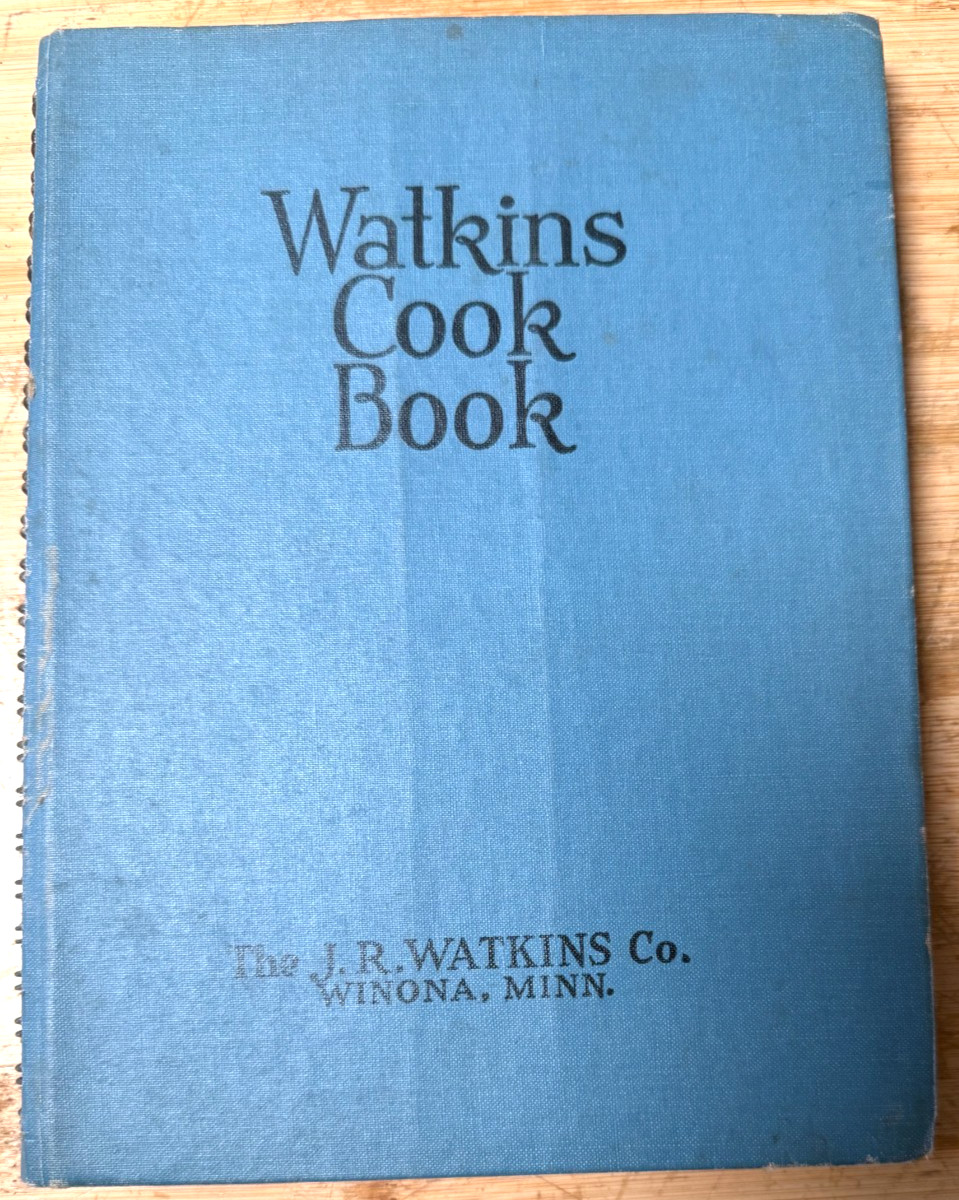 Vintage 1938 Watkins Cook Book 1st Edition Hardcover J.R. Watkins Co. Winona MN
