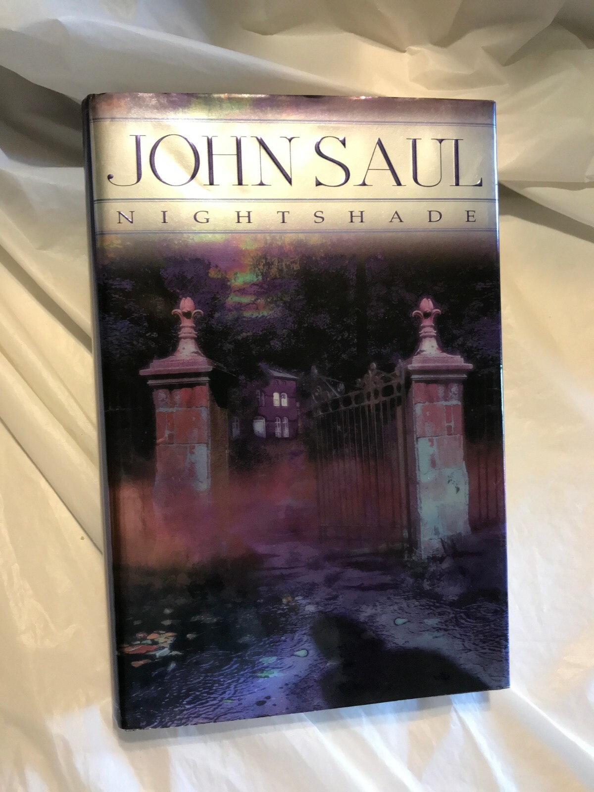 John Saul NIGHTSHADE First Edition 1st Printing Horror Psychological Suspense