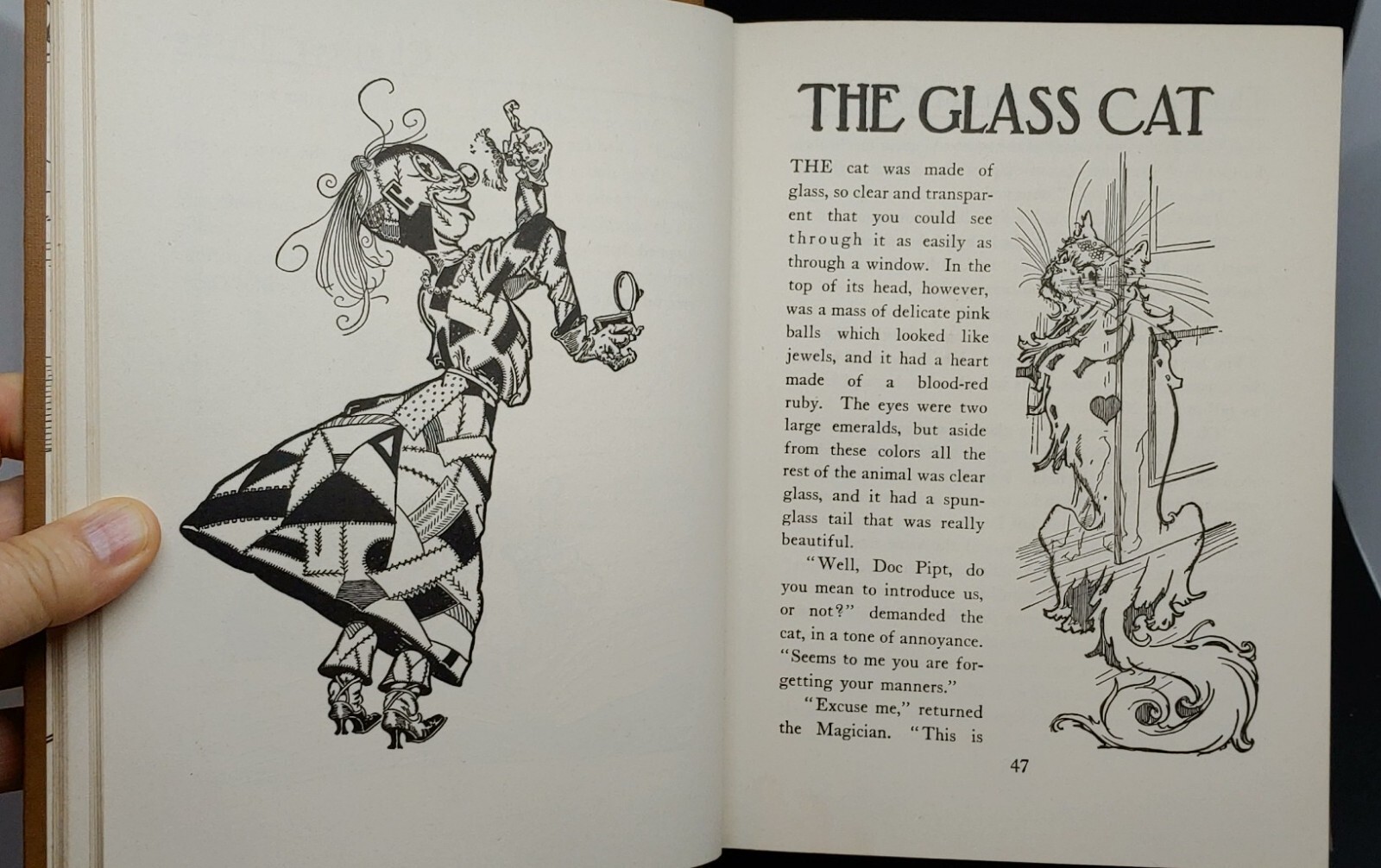 1913 THE PATCHWORK GIRL of OZ L Frank Baum John R Neill Illustrations HBDJ Exc!!