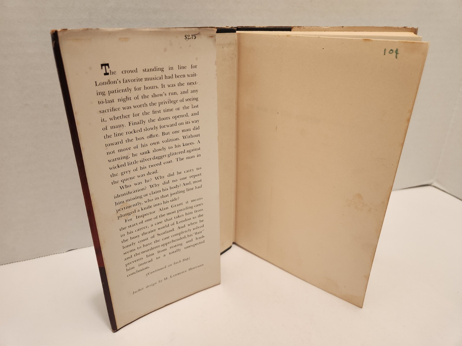 The Man in the Queue Josephine Tey Macmillan 1953 4th Print HCDJ Free Shipping