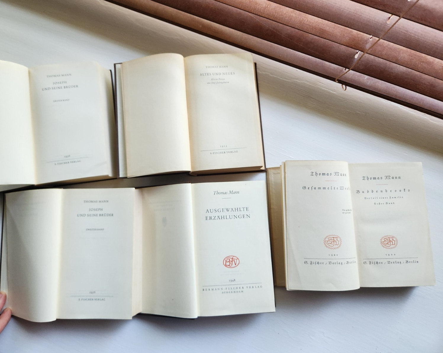 THOMAS MANN GERMAN BOOK COLLECTION, 1922-1956, STOCKHOLM/BERLIN