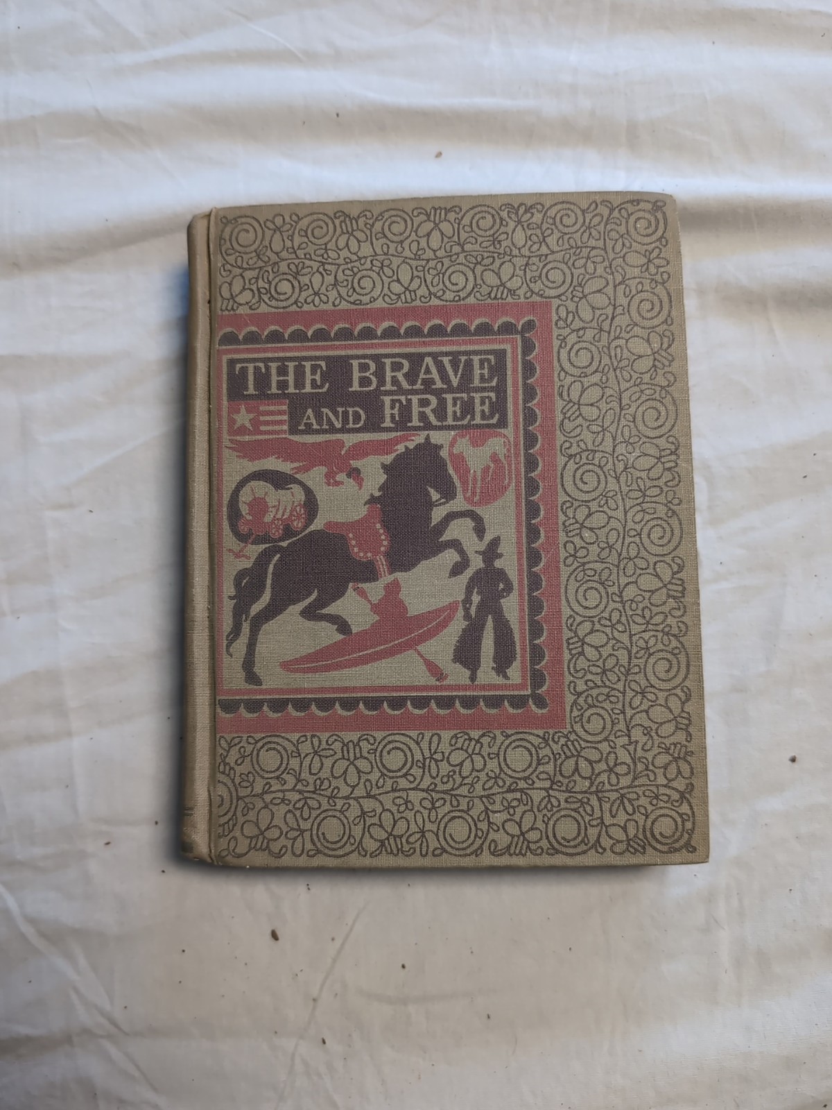 The Brave and Free, D. C. Heath Primer, Harve Stein art, 1942 Hardback Book