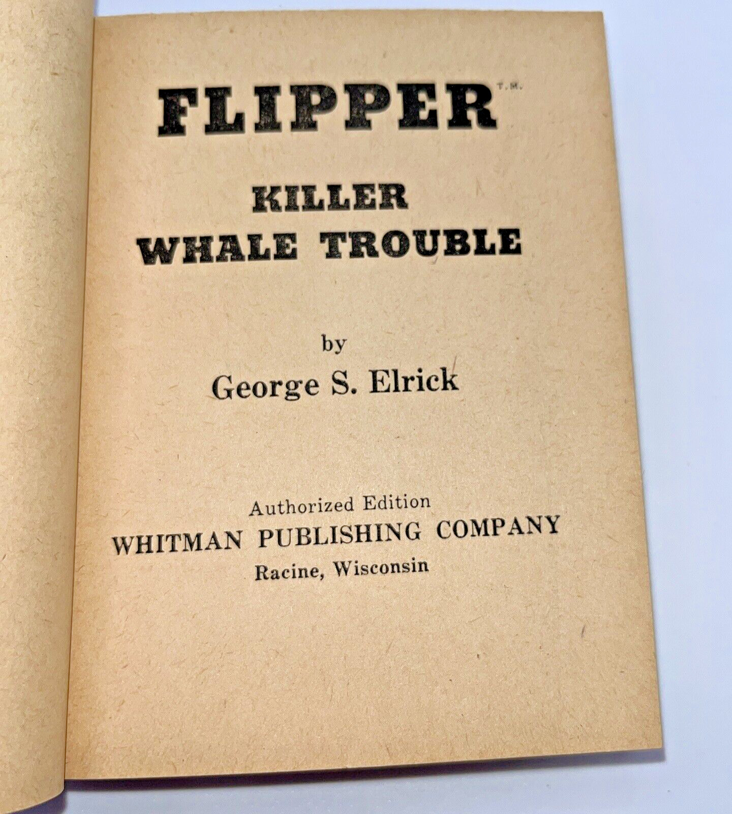 Flipper Killer Whale Trouble 1967 George S Elrick A Big Little Book Whitman 2003