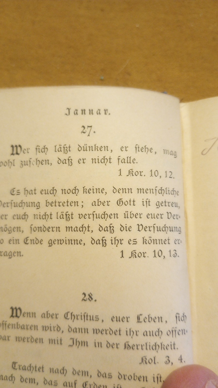 Antique 1885 German Devotional Book -„The Daily Bread of the Christian“