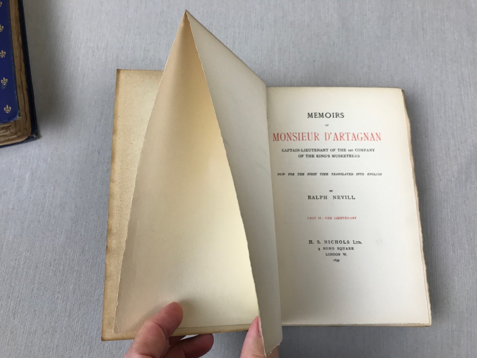 1899 MEMOIRS OF D’ARTAGNAN, 1st Co. of the King’s Musketeers English Translation