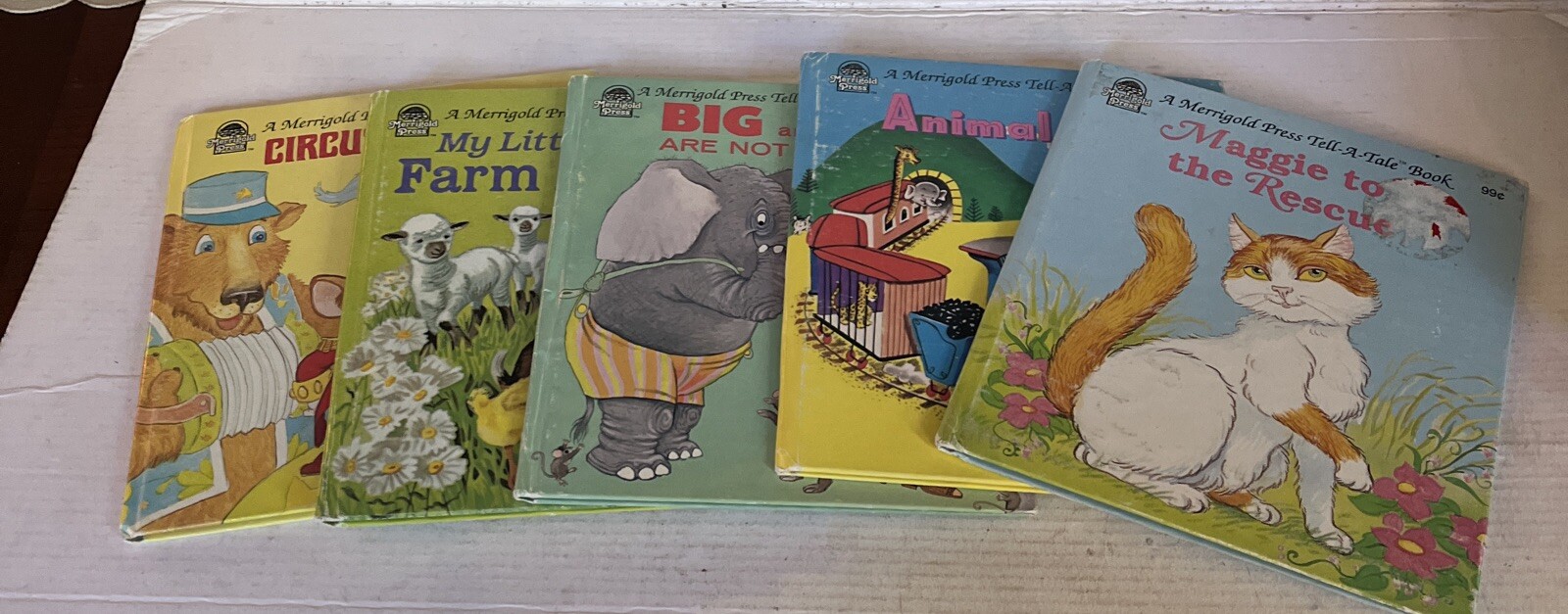 Vintage Lot of 5 Merrigold Press Children’s HC Books See Description