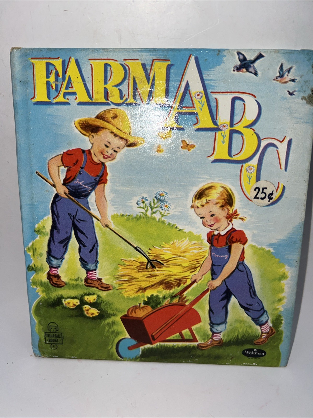 Farm A B C Whitman Tell-a-Tale Vintage Children’s Book 1954
