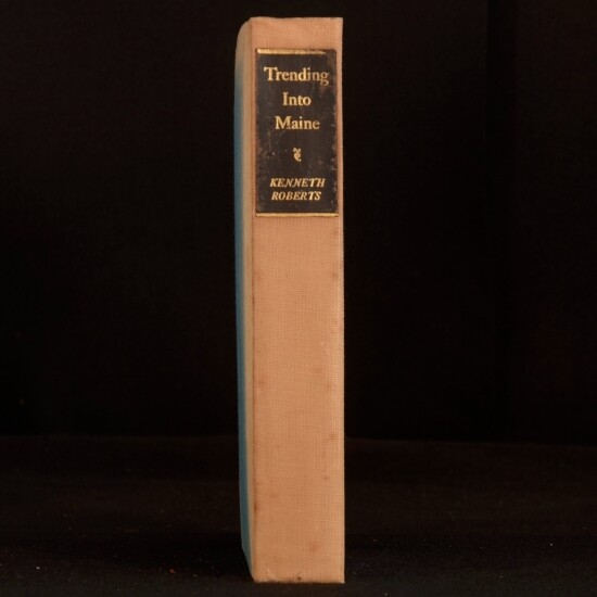 1938 First Edition Trending Into Maine Kenneth Roberts N C Wyeth Signed Limited