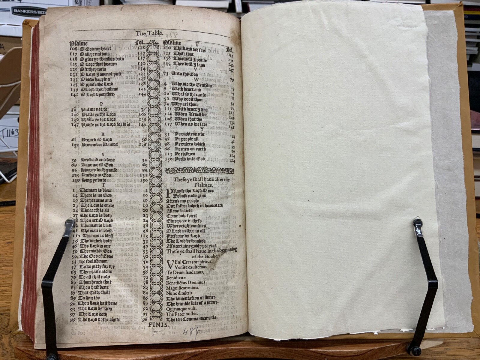 1607 Common Prayer Robert Barker Imprint + Psalms in Meter Thomas Sternhold