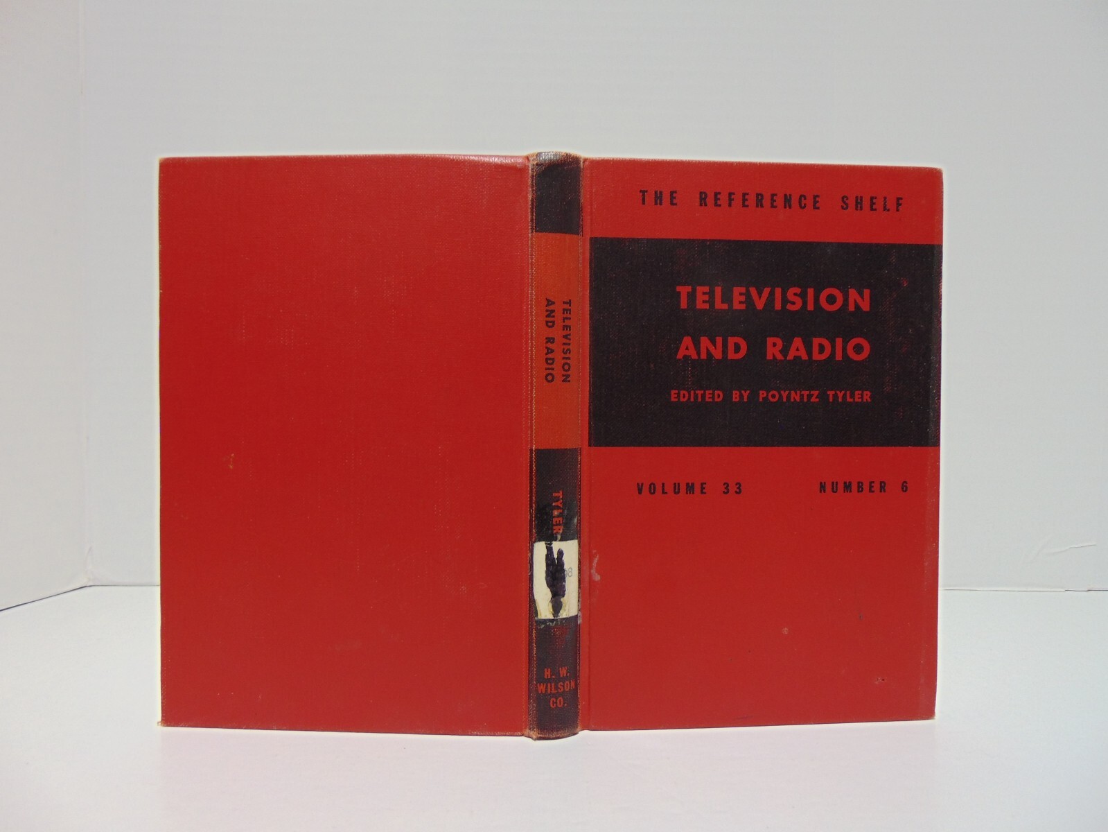 The Reference Shelf Volume 33 Number 6 Television and Radio Poyntz Tyler 1961 HC