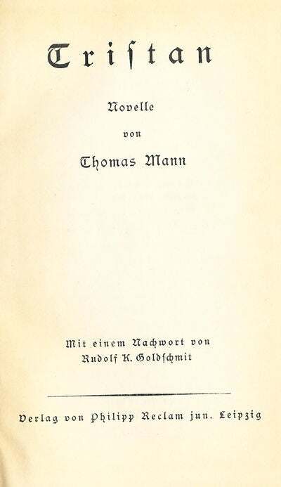 Thomas Mann / Tristan