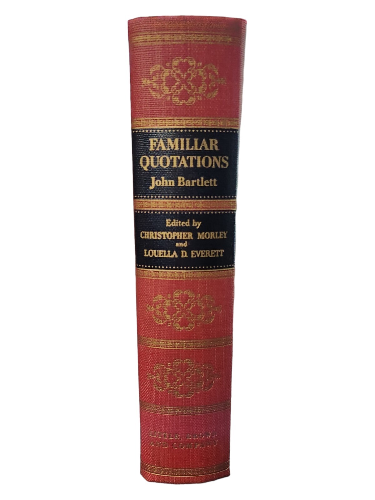 1938 Bartlett’s Familiar Quotations 11th Ed Thin Paper 1626 Pages Book Decor