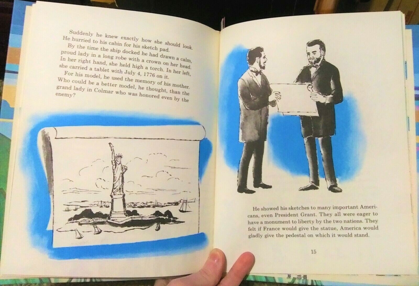 VTG Book The Story of the Statue of Liberty Cornerstones of Freedom Series 1965
