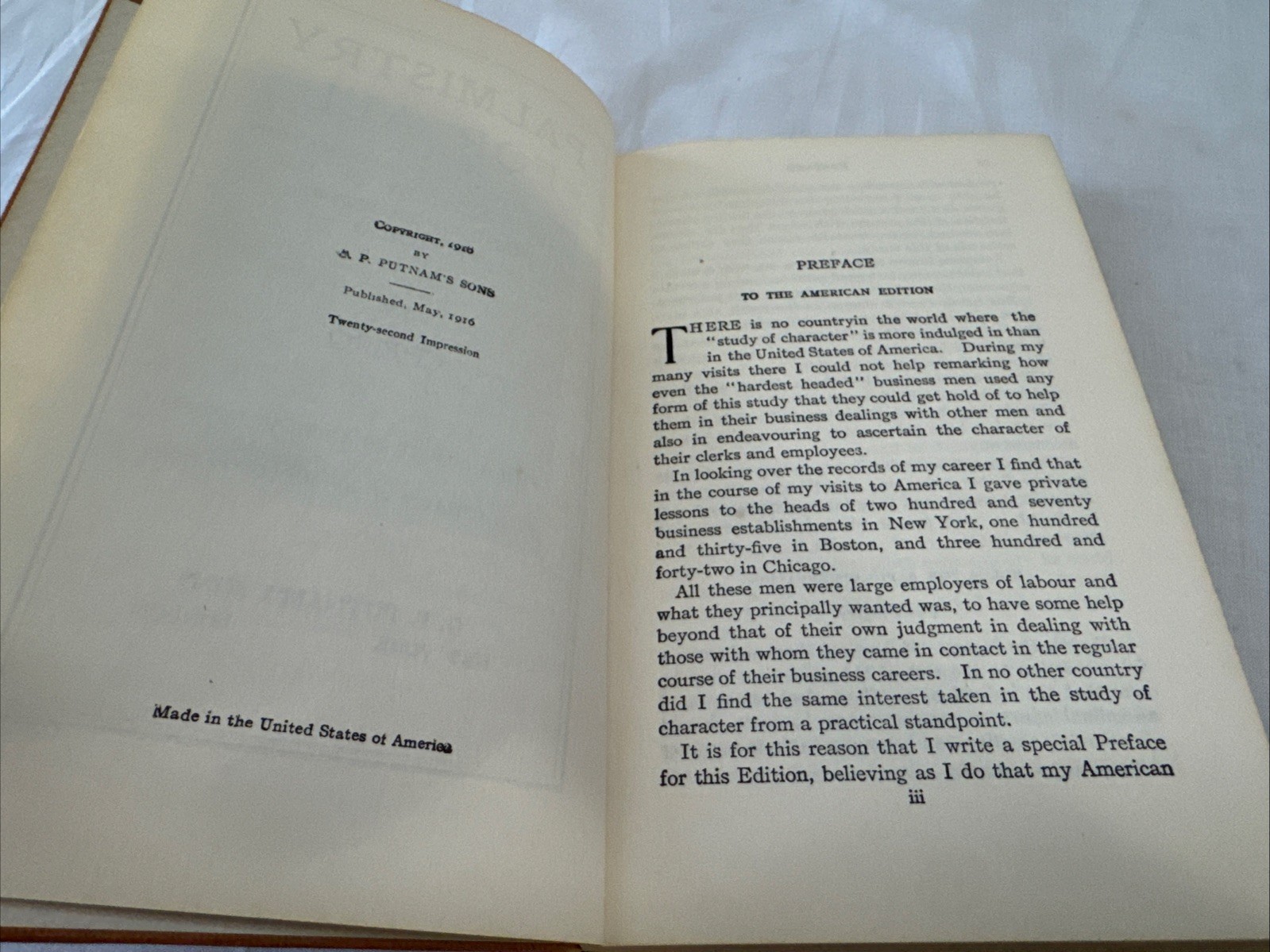 Palmistry for All by Cheiro 1916 G.P. Putnam’s Sons Occult Palmistry