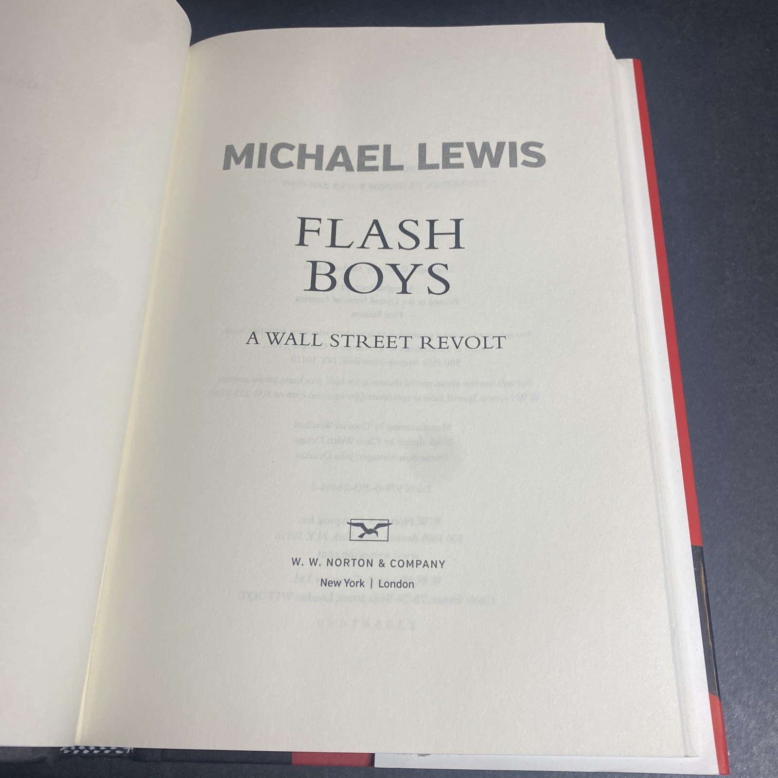 SIGNED Michael Lewis – Flash Boys, Hardcover 1st Edition / ALS