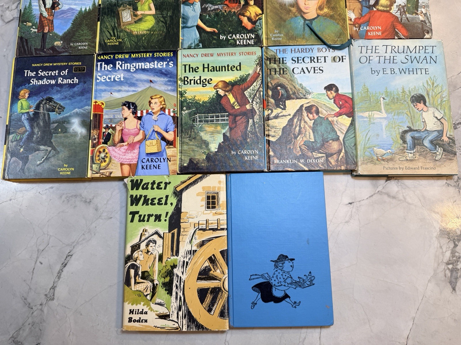 10 Vintage Nancy Drew Hardy Boys Book Lot + possible first/early print editions