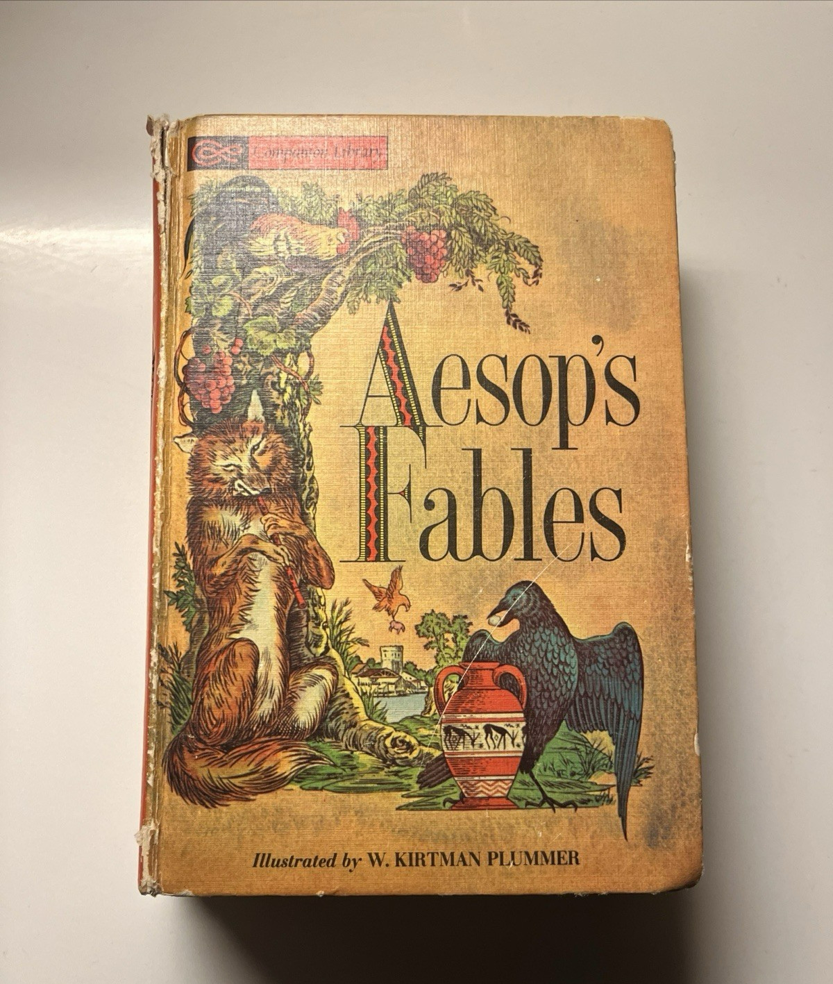 Vintage Companion Library Aesop’s Fables & Arabian Nights 2 In 1 Hardcover 1963