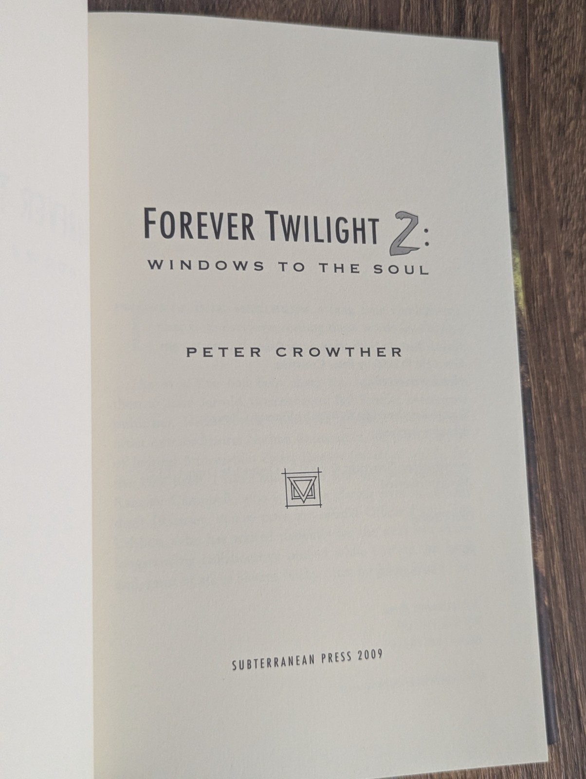 Subterranean Press Forever Twilight 2 Peter Crowther 2009 Signed Numbered