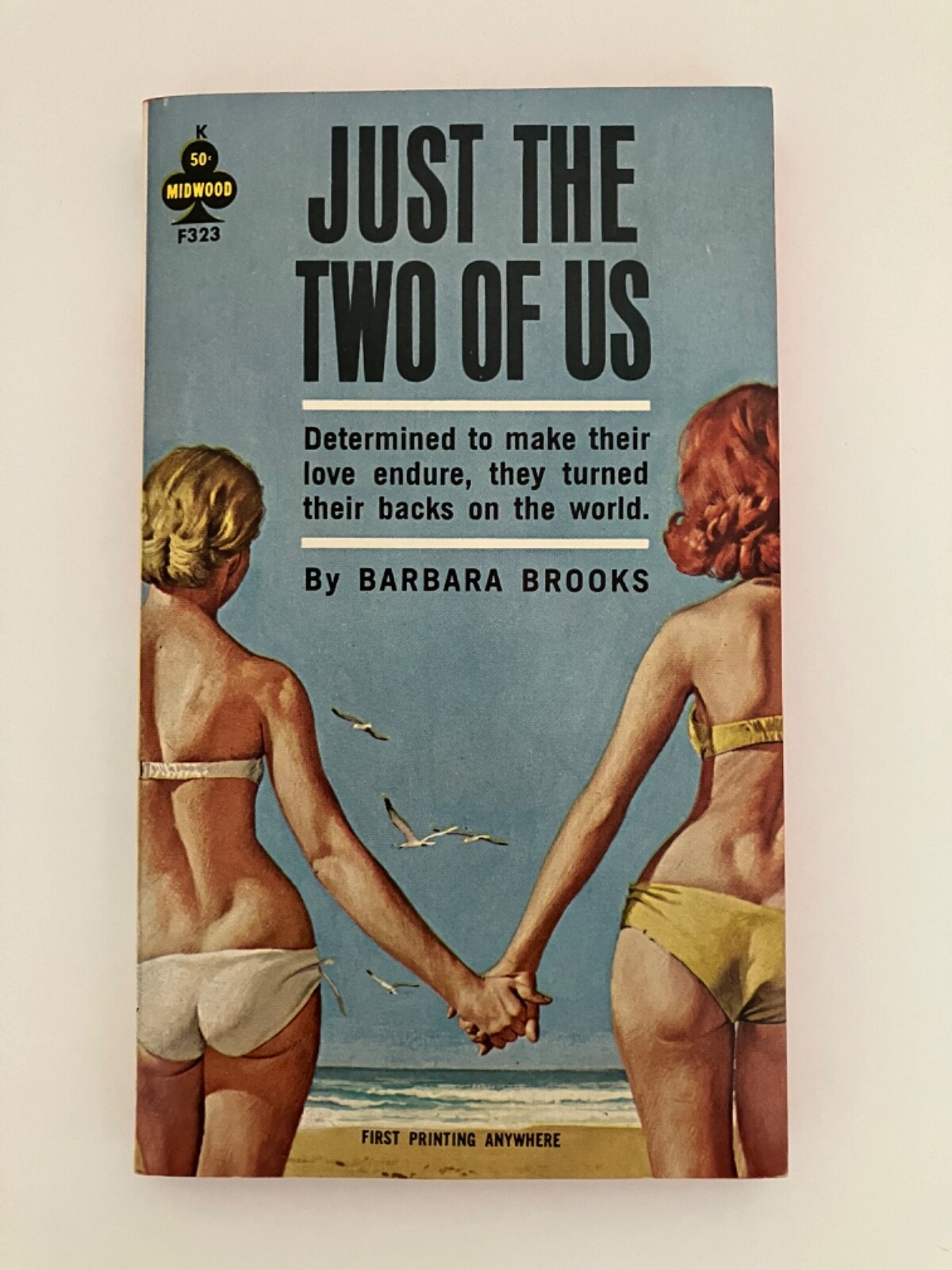 Vintage Lesbian Pulp ~JUST THE TWO OF US~ by Barbara Brooks 1963 First Printing