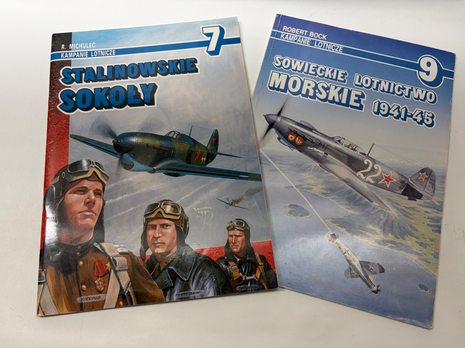 2 book lot – Stalin’s Falcons – Soviet Naval Aviation – AJ Press – Polish Text